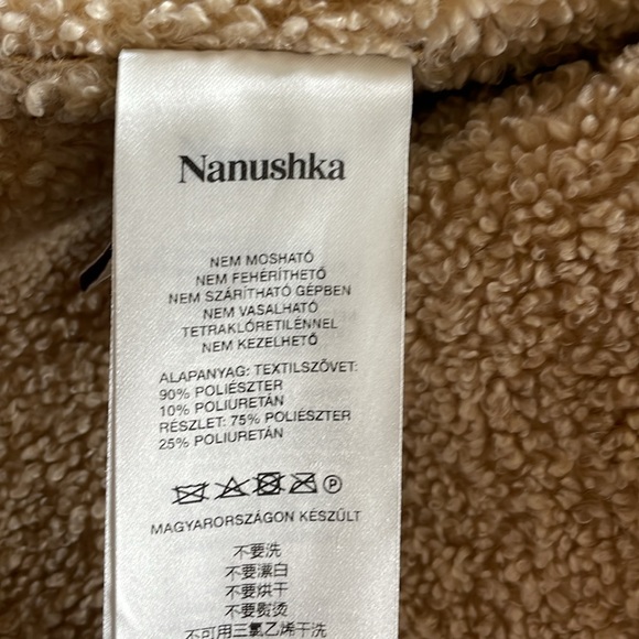Nanushka Beryl Oversized Faux-Shearling Coat - Picture 8 of 9
